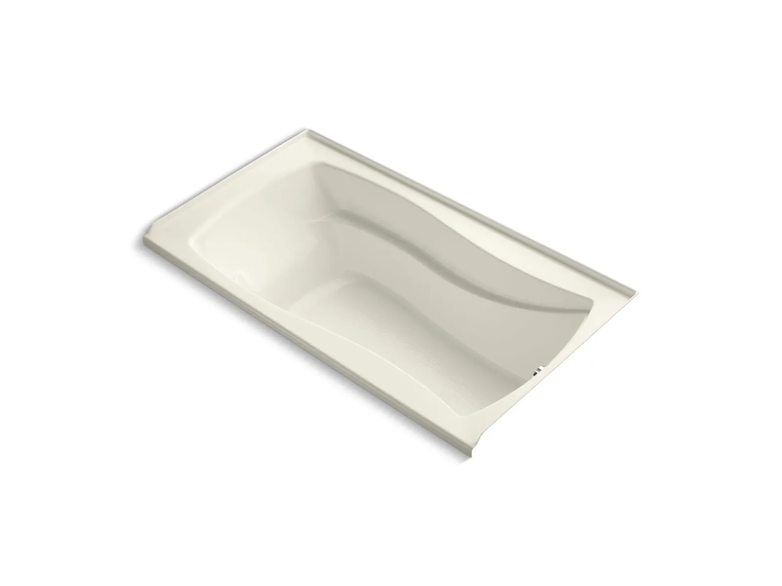 KOHLER K-1229-R Mariposa 66" x 36" alcove bath with alcove and right-hand drain