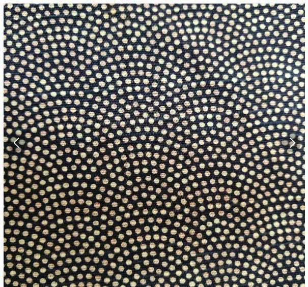 Komon - Double-Sided Dyeing - Samekomon x Asanoha (Navy x Rikyu) さざら織両面ふろしき（鮫小紋×麻葉）紺×利休  105 x 105 cm - Furoshiki (Japanese Wrapping Cloth)