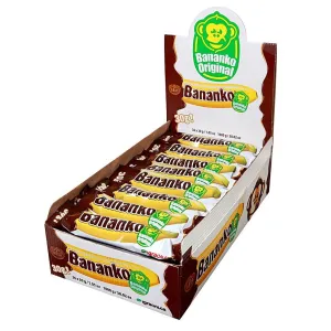 Kras Bananko Chocolate Covered Banana Flavored Dessert - CASE OF 36 X 30 g