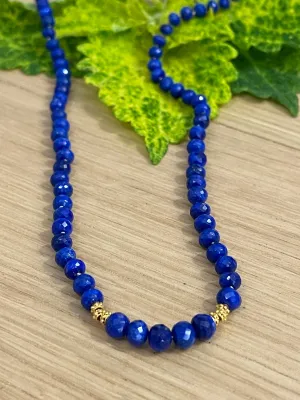 Lapis 18 Karat Gold Necklace
