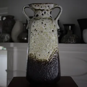 Large Coffee & Cream Vase