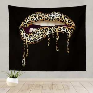 Leopard Lips Tapestry
