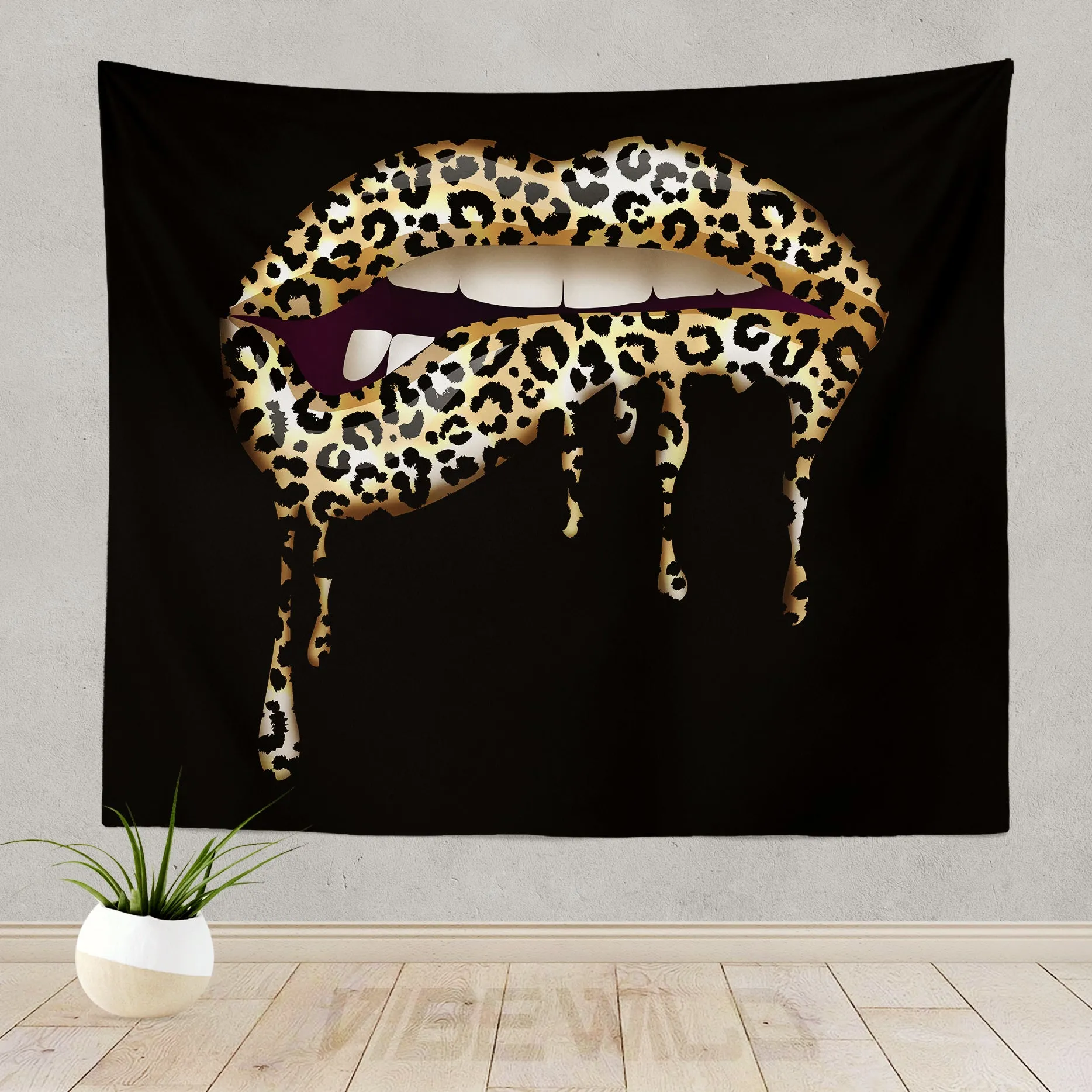 Leopard Lips Tapestry