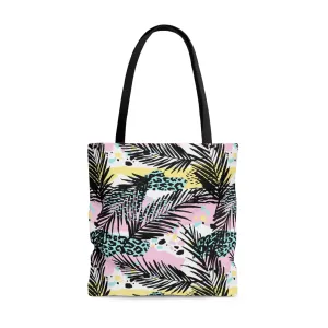 Leopard Palms Tote Bag