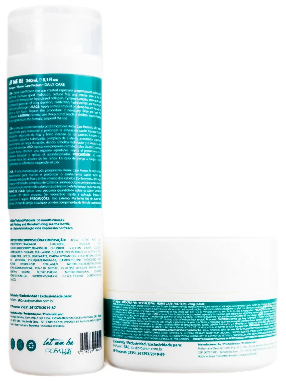 Let Me Be Protein Maintenance Home Care Post Treatment Kit 2 Products - ProSalon