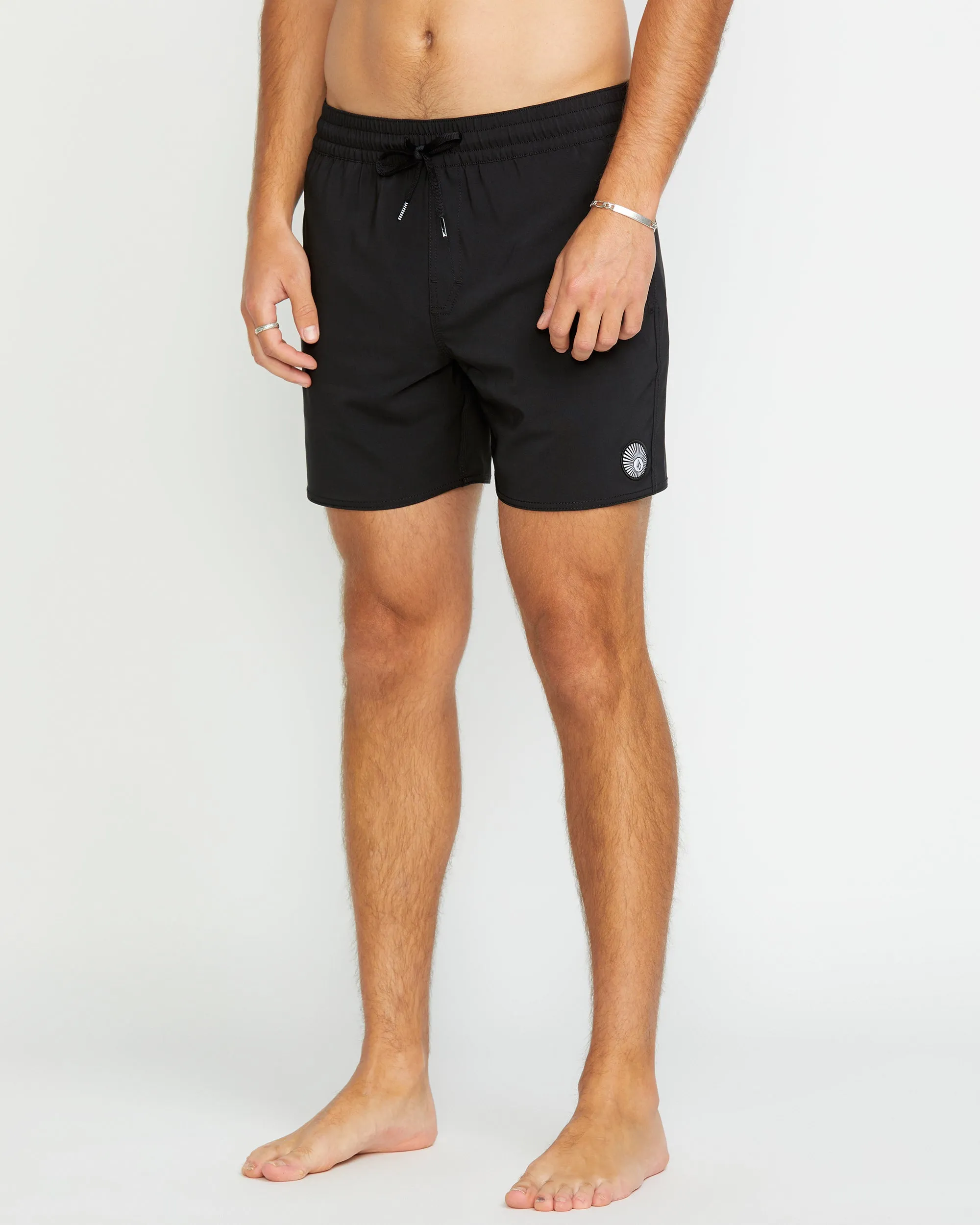 Lido Solid Trunk 16" Boardshort - BLACK