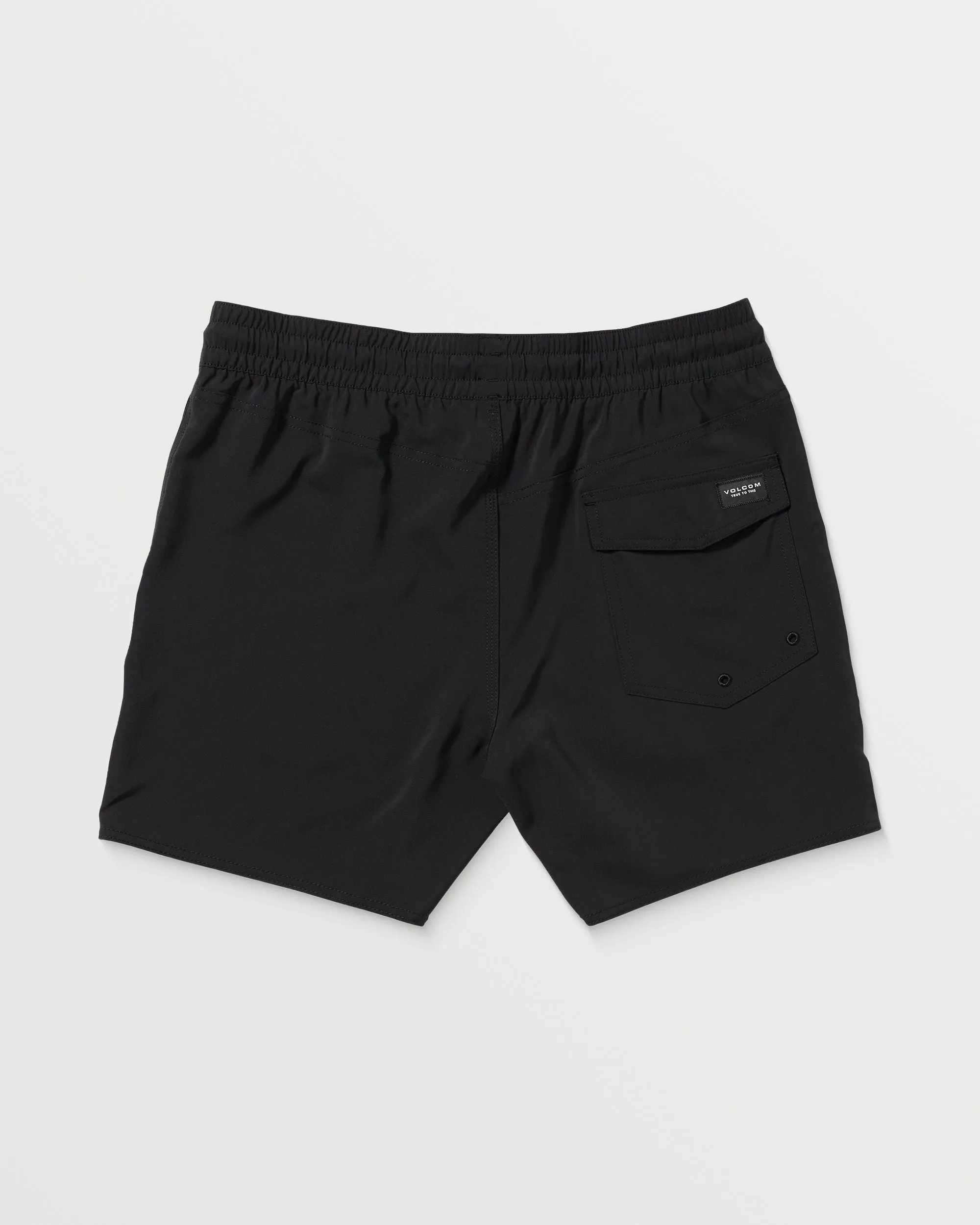 Lido Solid Trunk 16" Boardshort - BLACK