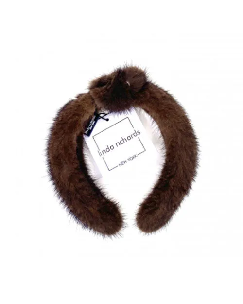 LINDA RICHARDS | Mink Knotted Headband