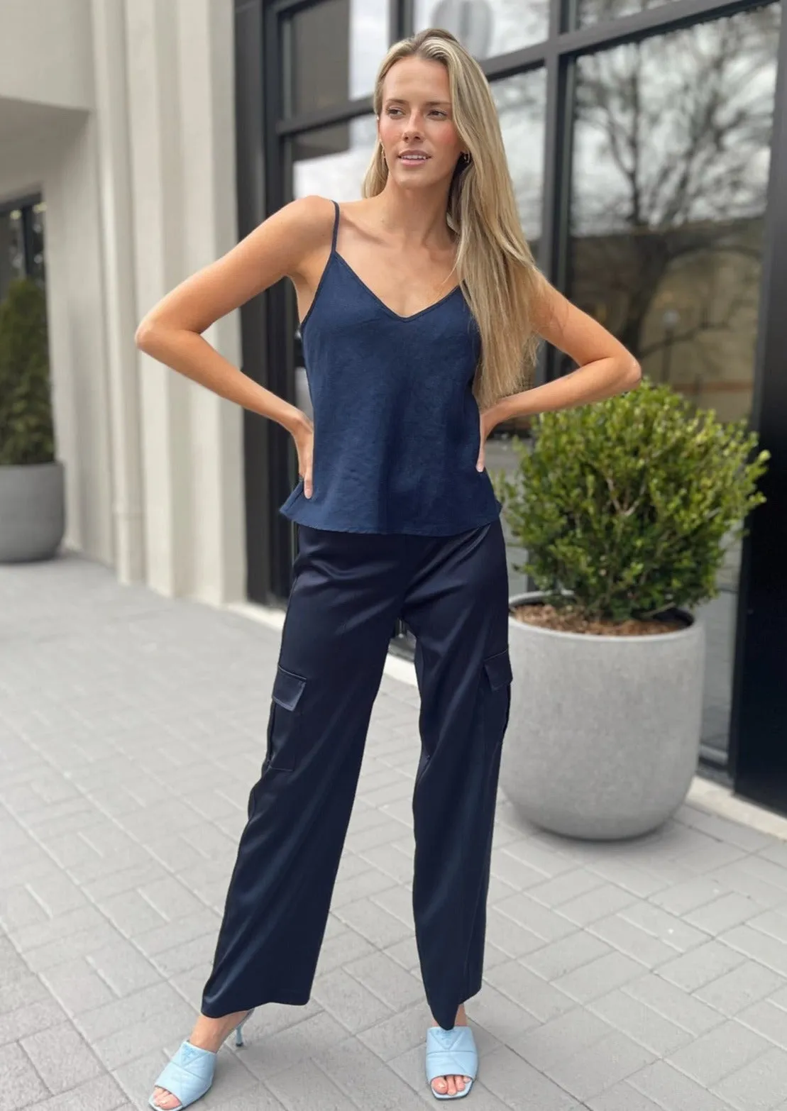 Linen Bias Cami
