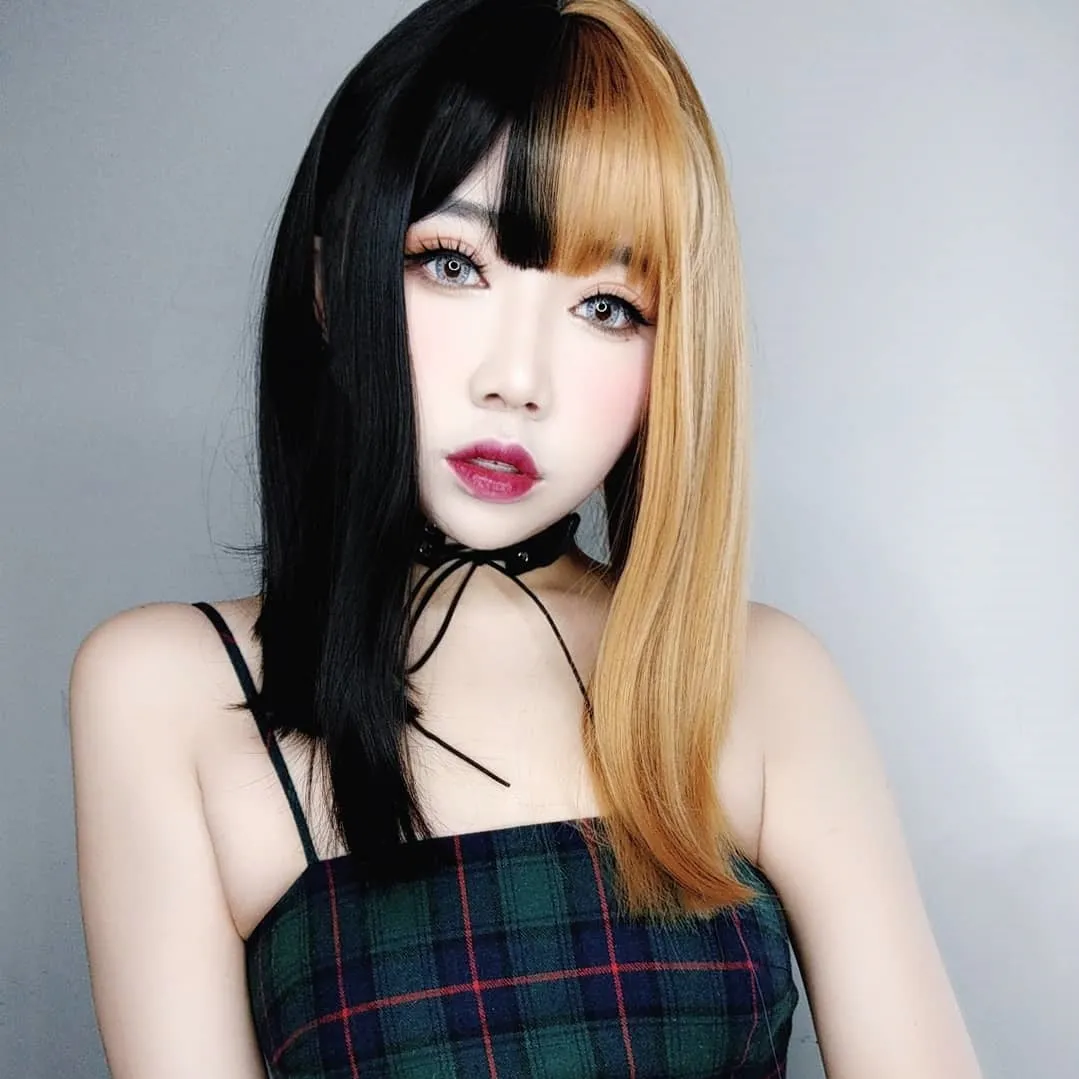 Lolita colorblock wigs yc20641