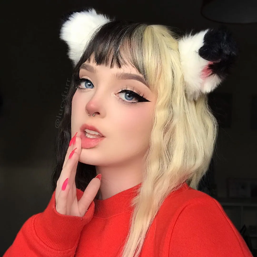 Lolita colorblock wigs yc20641