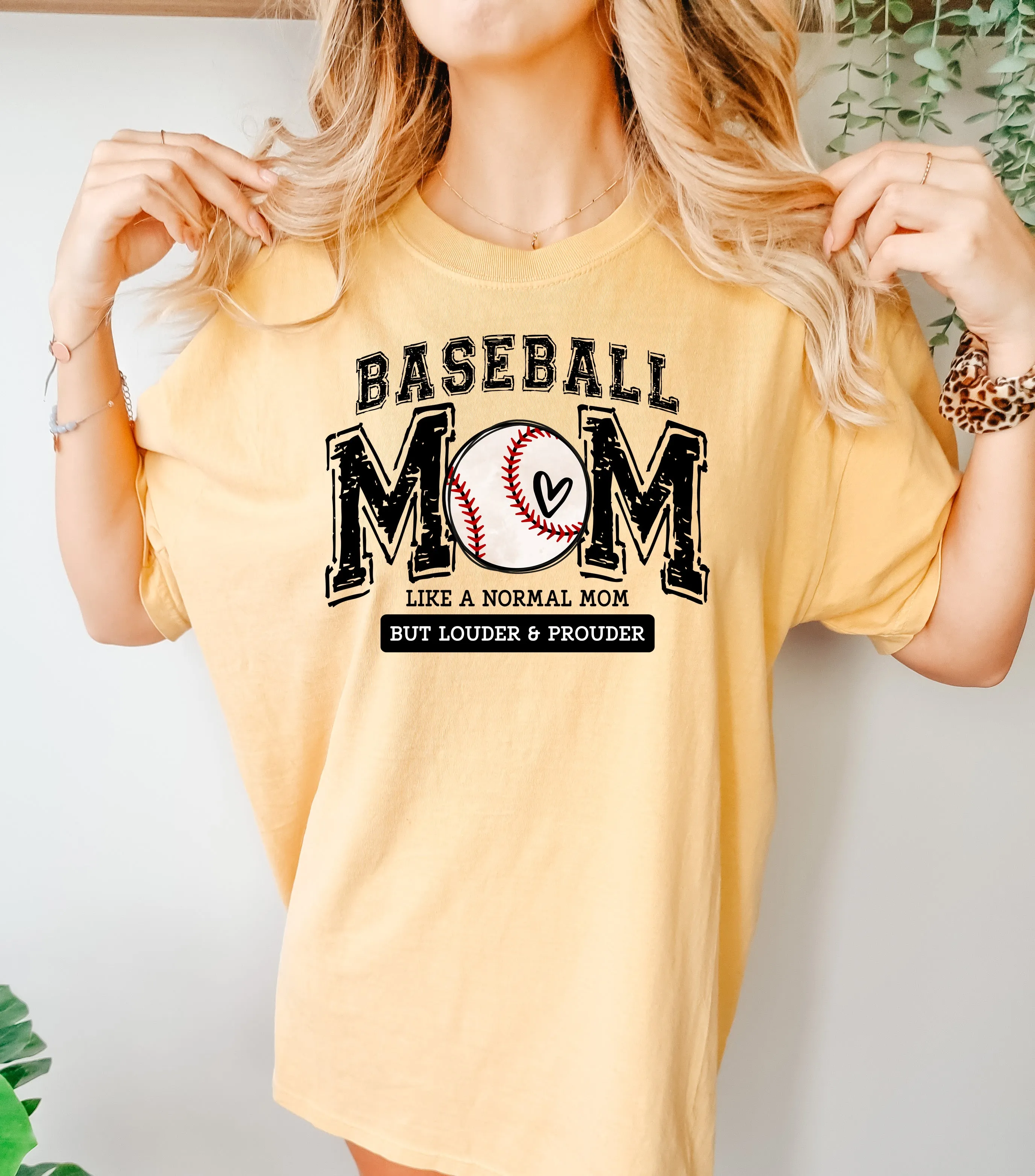 Loud Proud Baseball Mom - Comfort Colors Adult Tee