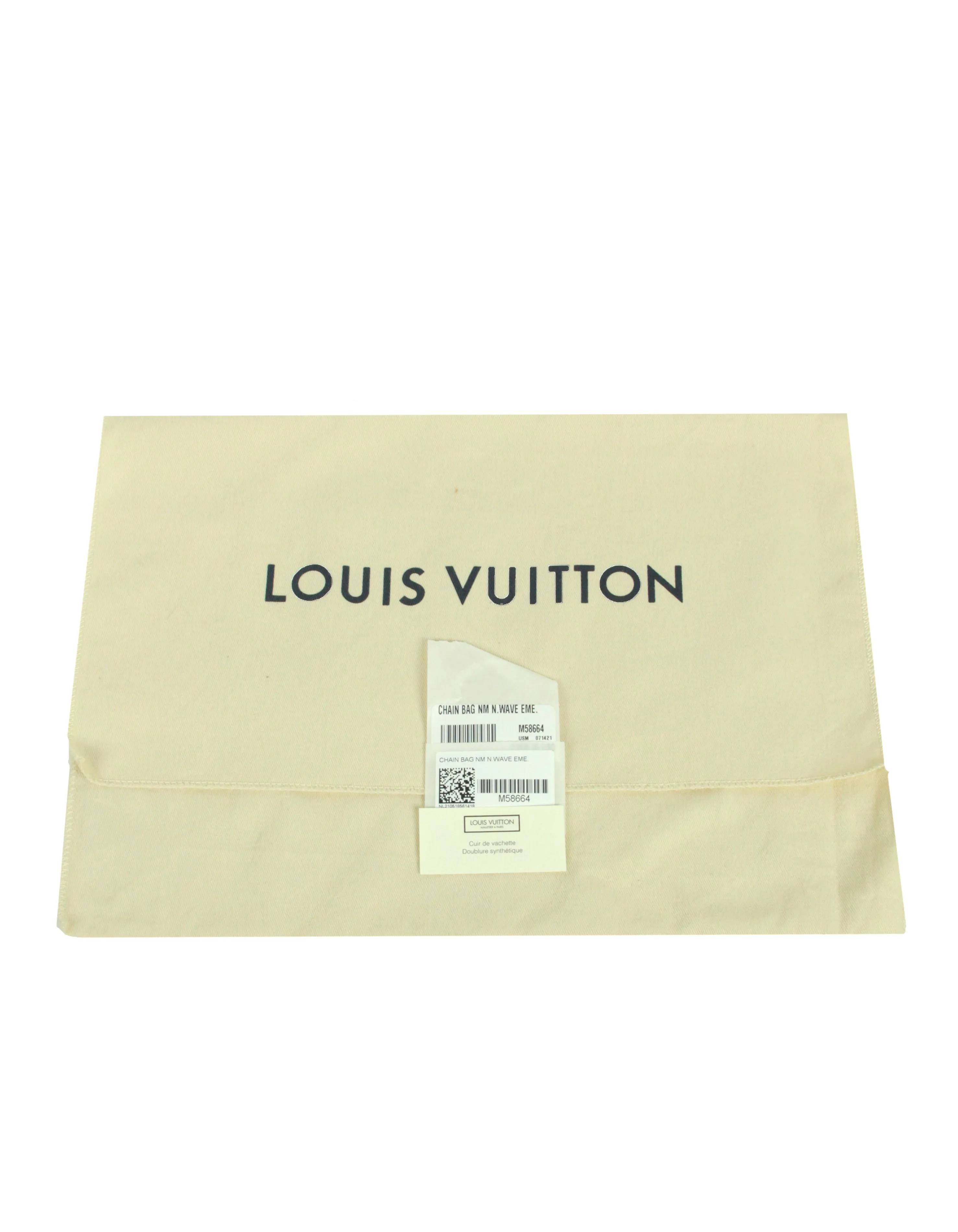 Louis Vuitton NEW Emerald Green Leather LV New Wave Chain Bag