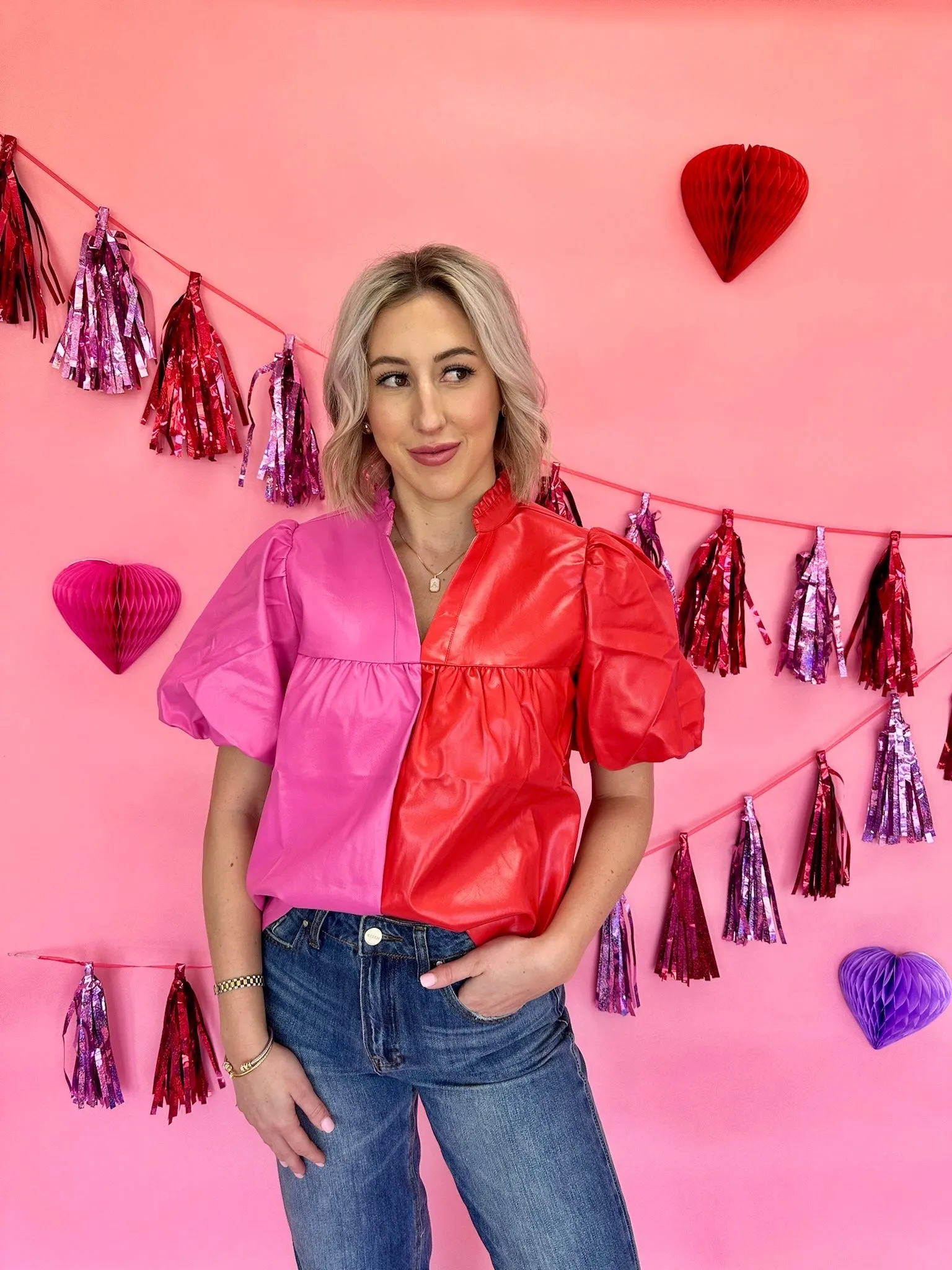 Lover Era Leather Blouse