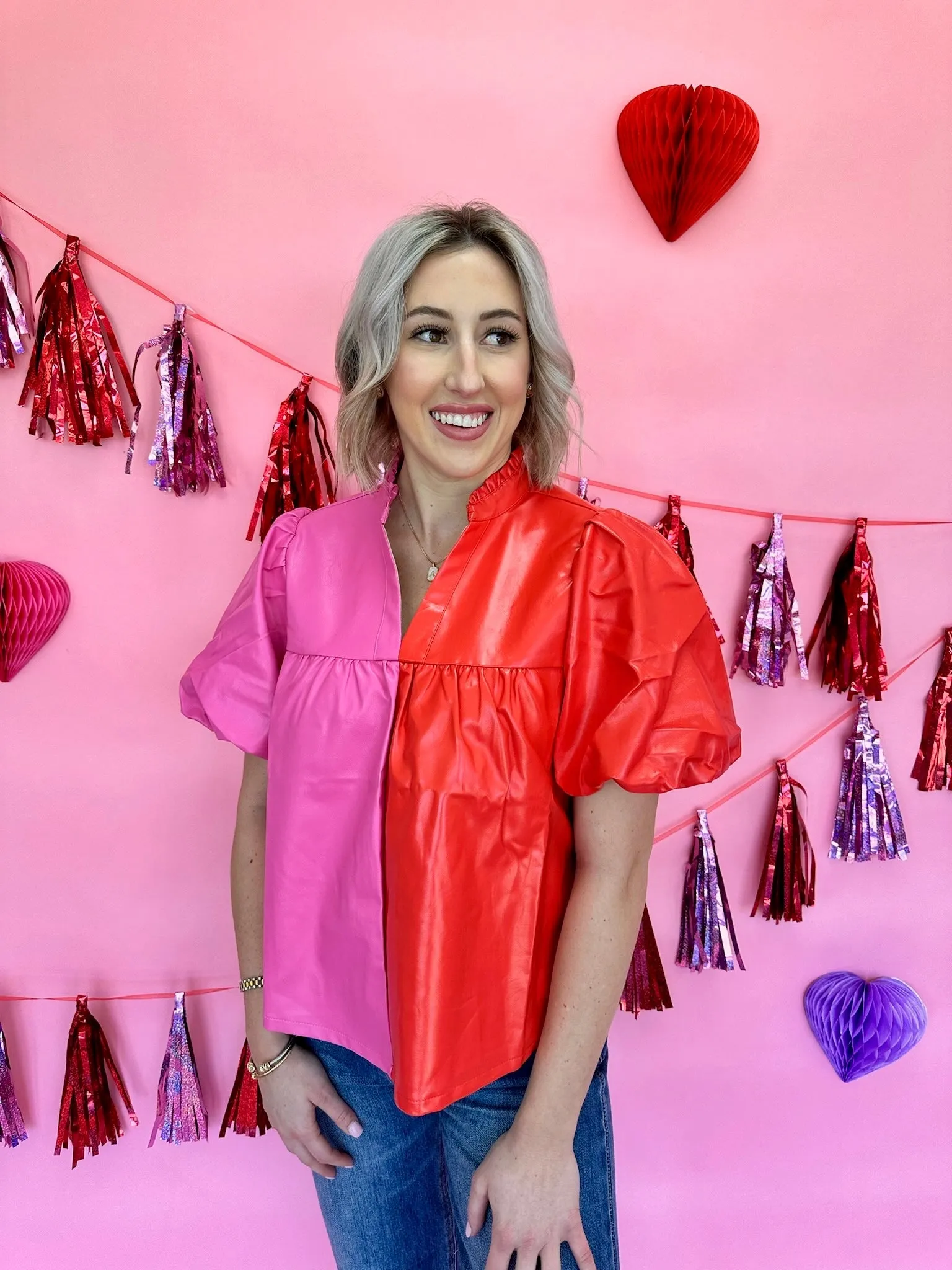 Lover Era Leather Blouse