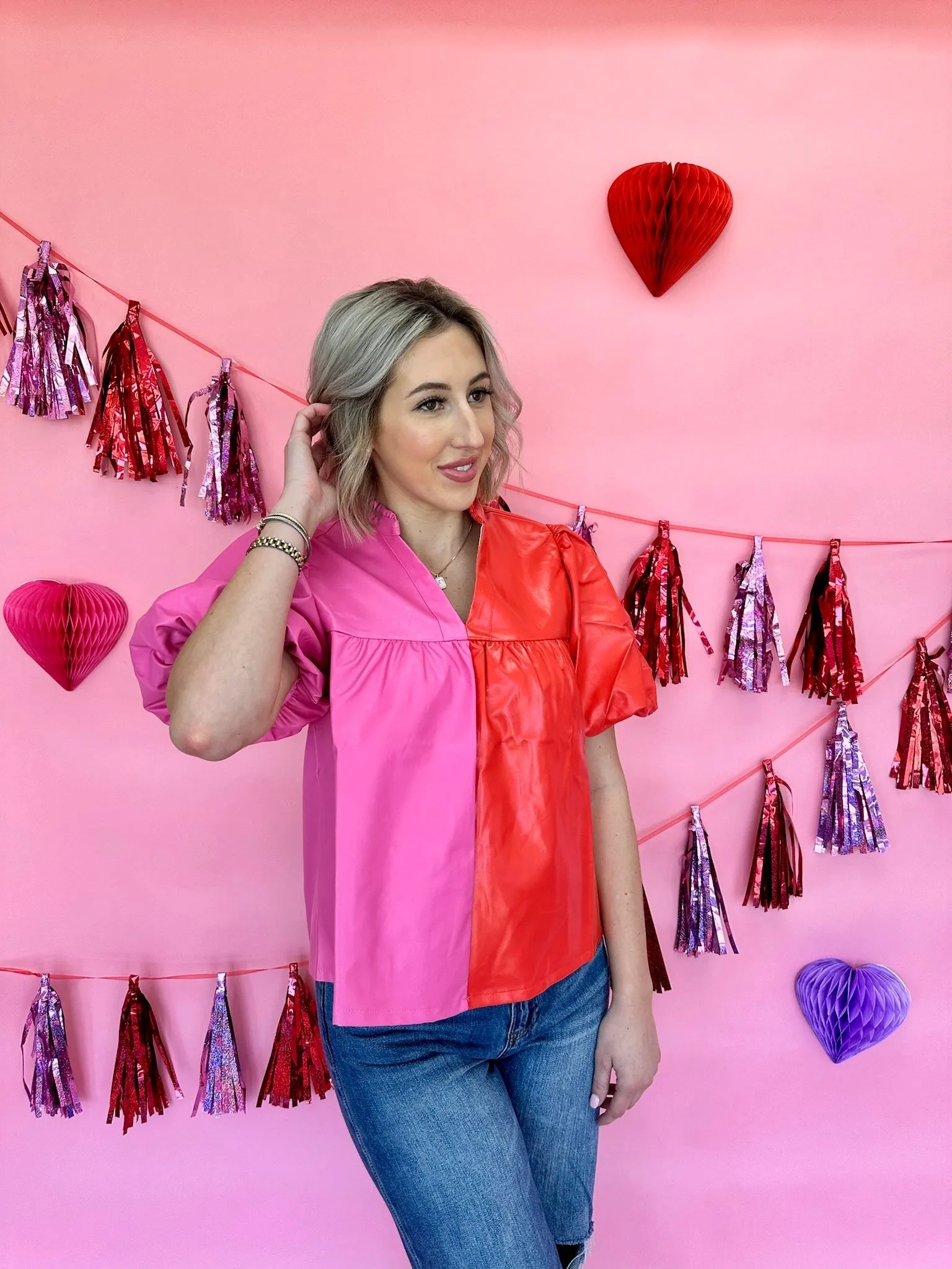 Lover Era Leather Blouse