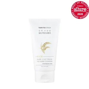 <b>Thank You Farmer</b><br>Rice Pure Clay Mask to Foam Cleanser<br>(150ml)</br>
