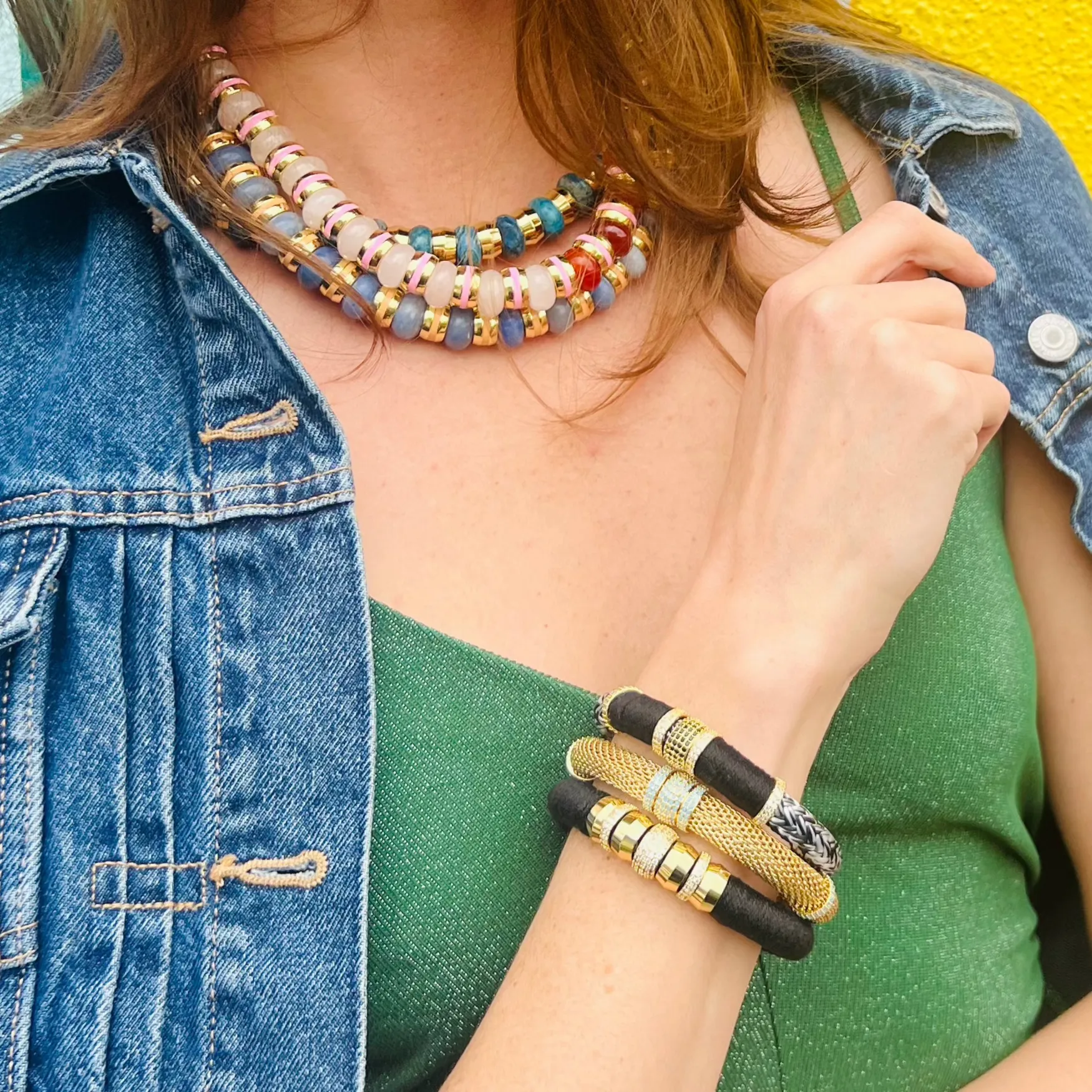 Luxe Colorblock Bracelet Tuxedo