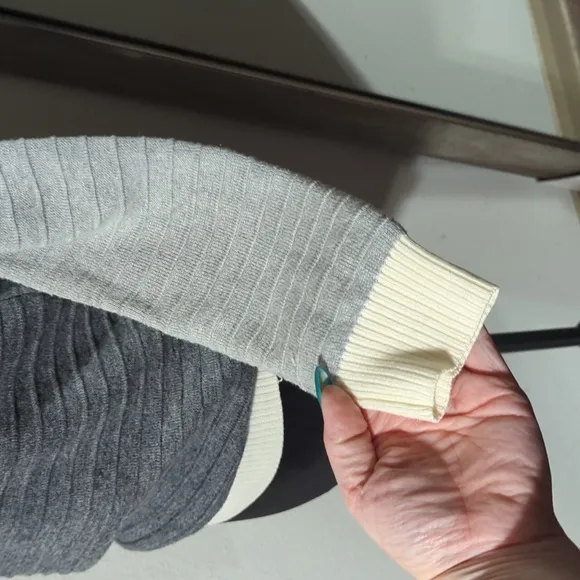 Madewell Colorblock Linear Stitch Sweater