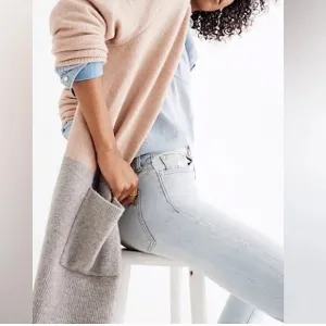 Madewell Kent Colorblock alpaca/merino wool blend Cardigan from Bloomingdale’s