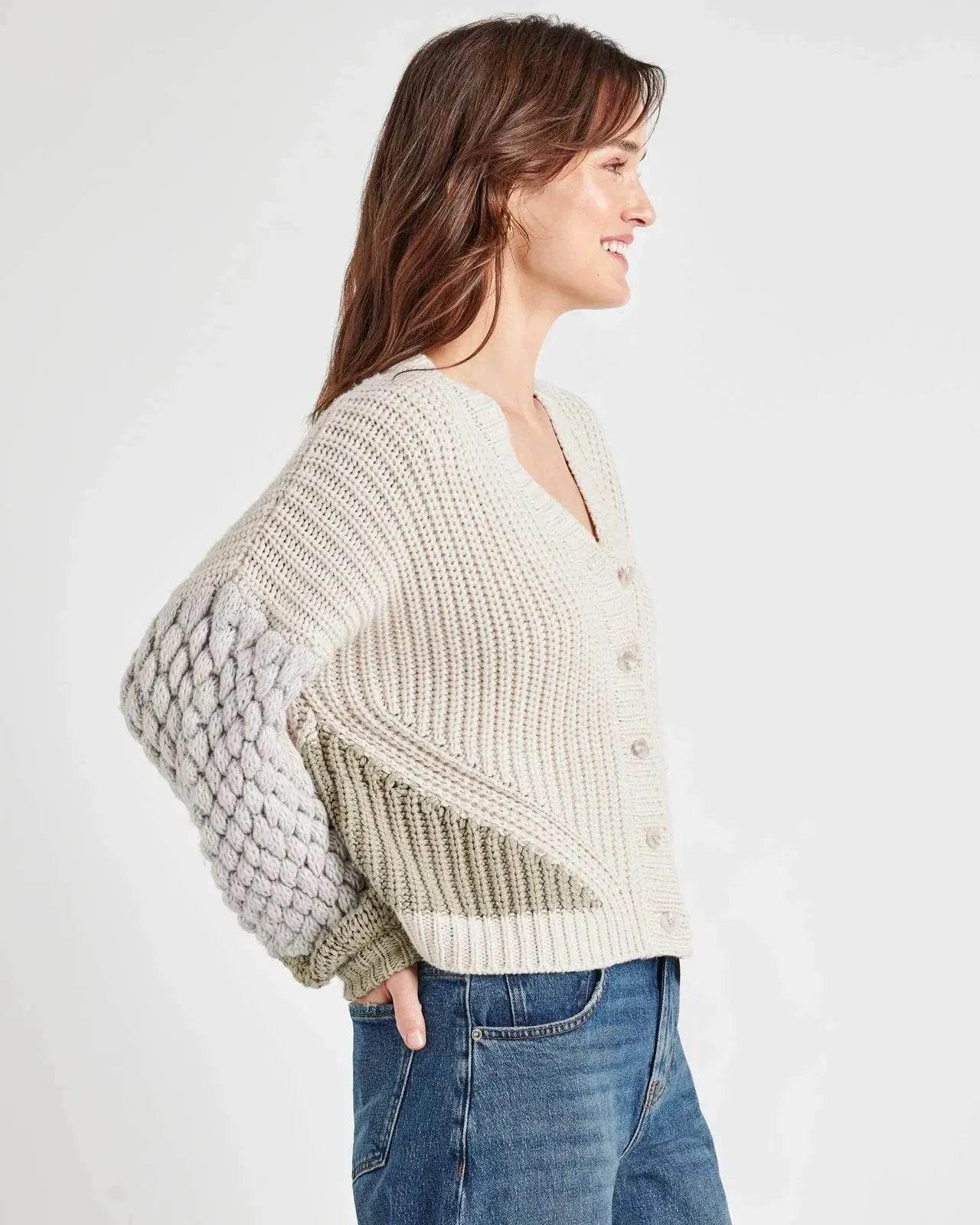Margo Cardigan by Splendid | White Sand/Dew