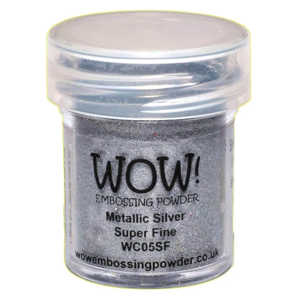 Metallic Silver Super Fine Wow Embossing Powder WC05SF(O)