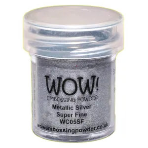 Metallic Silver Super Fine Wow Embossing Powder WC05SF(O)