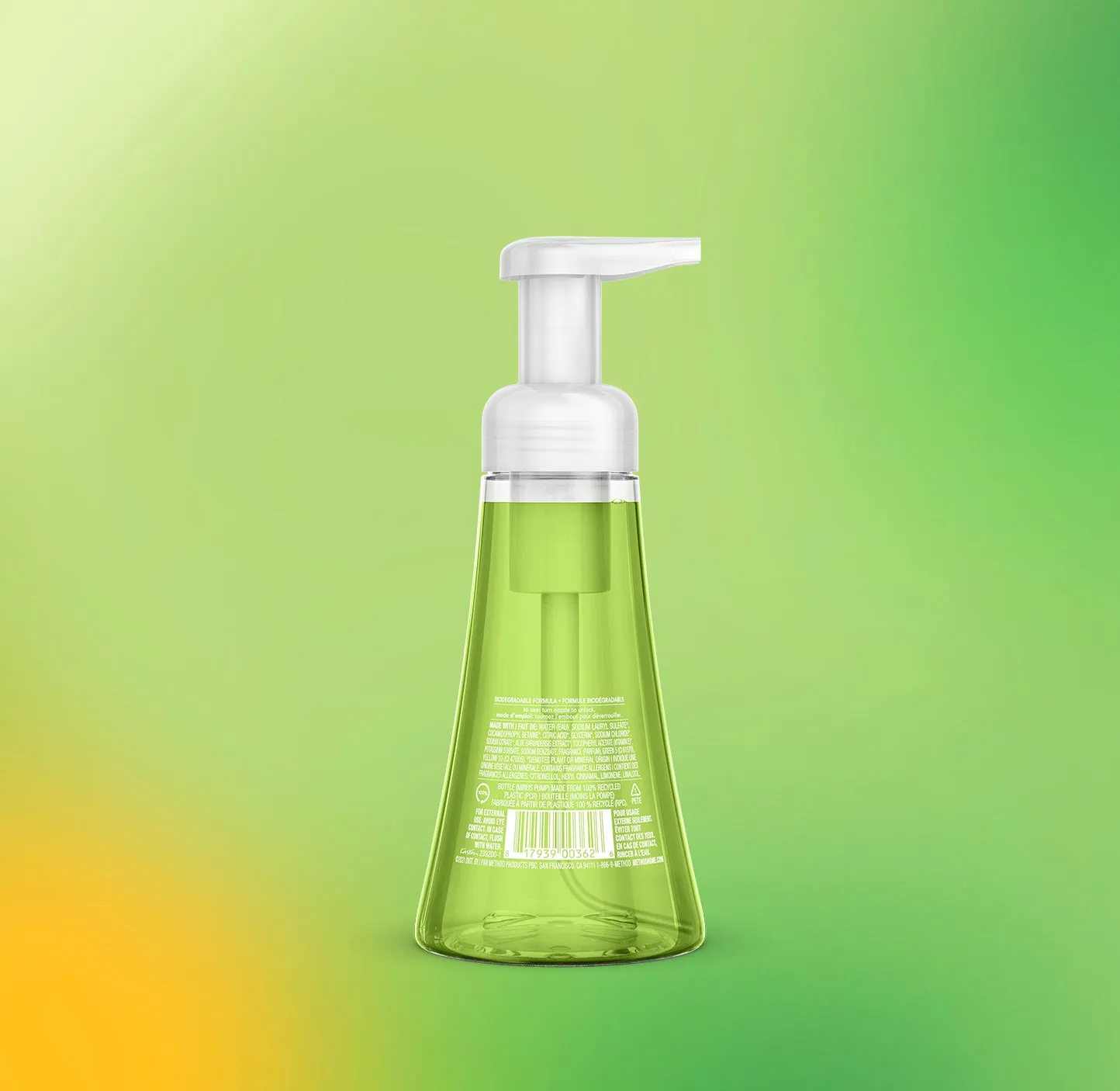 Method foaming hand wash 300ml - green tea   aloe