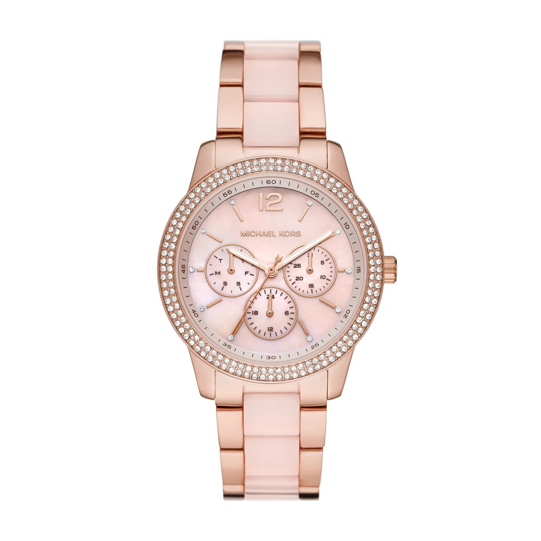 Michael Kors Analog Women's Watch Gold Plated Metal Bracelet - MK6928