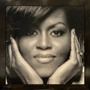 Michelle Obama (made from legos)