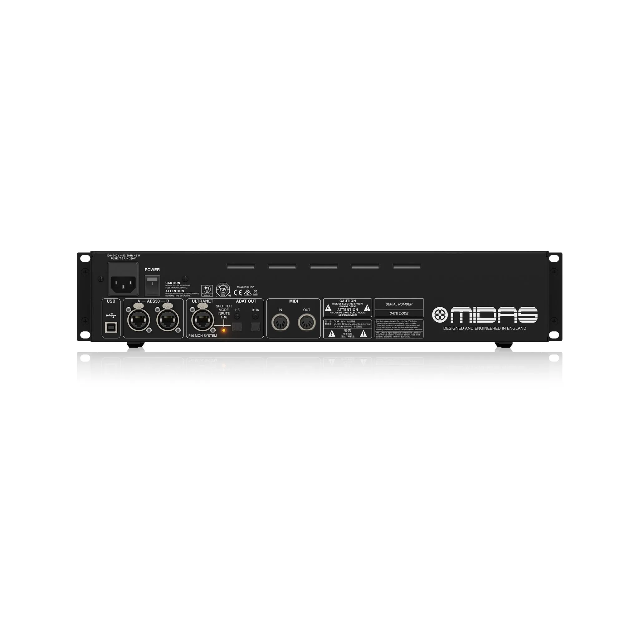 Midas DL16 16-input / 8-output Stage Box
