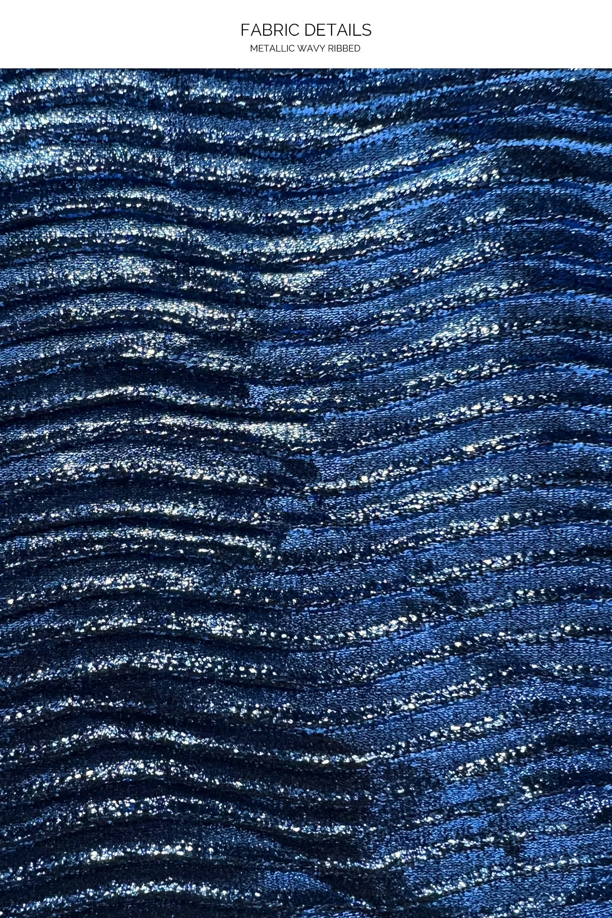 MIDNIGHT WAVES - Seamless Triangle Top & Seamless Ruched Back Brazilian Tie Side Bottom • Cobalt Blue