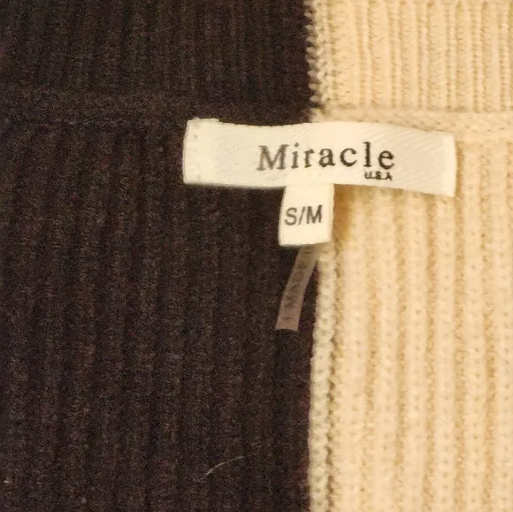 Miracle Colorclock V-neck Sweater with Leopard Sleeves