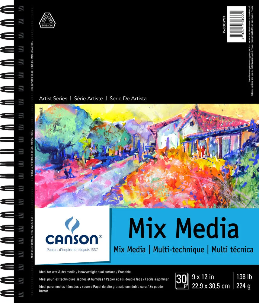 Mix Media Paper Pad, 9" x 12"
