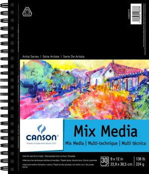 Mix Media Paper Pad, 9" x 12"
