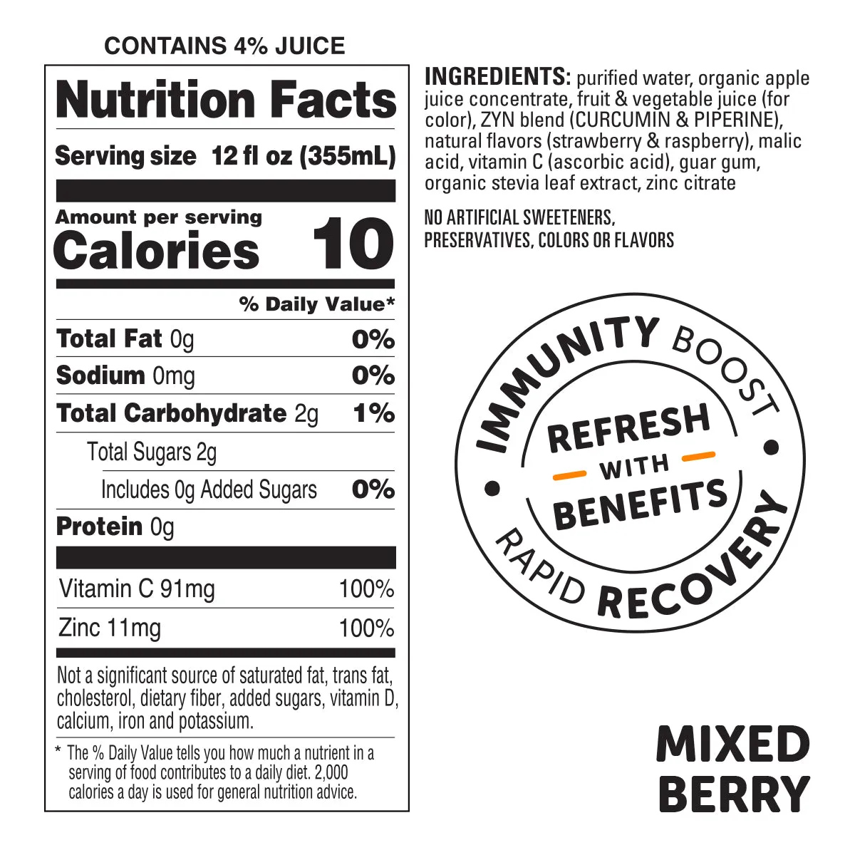 Mixed Berry ZYN - 12 pack can - Wholesale