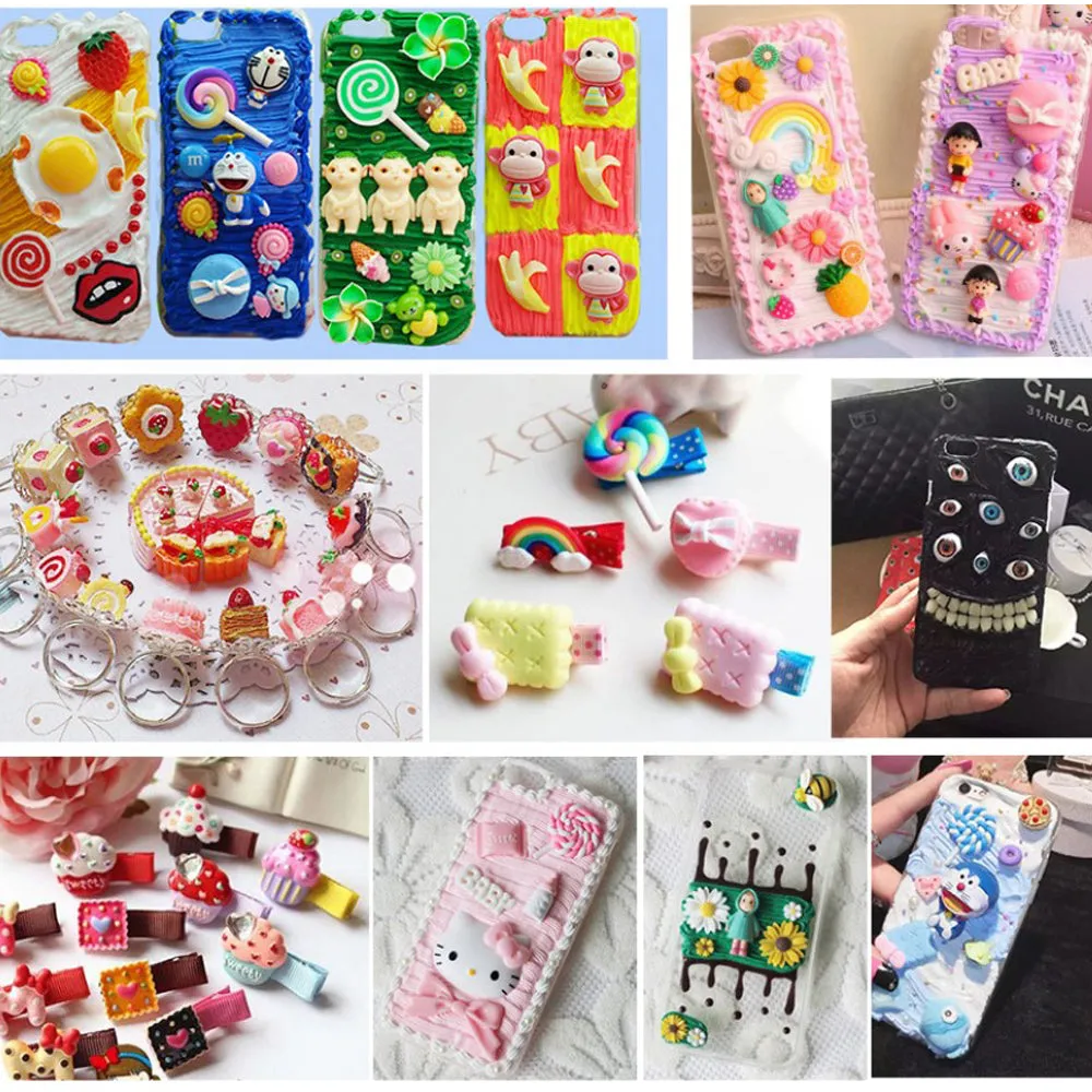 Mixed Cute Chocolate Sweet Treats Food Cabochons Flatback Resin Cabochons DIY Decoden Craft embellishment 20pcs 10249950