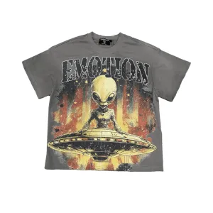 Mixed Emotion Spaceship T-Shirt Grey