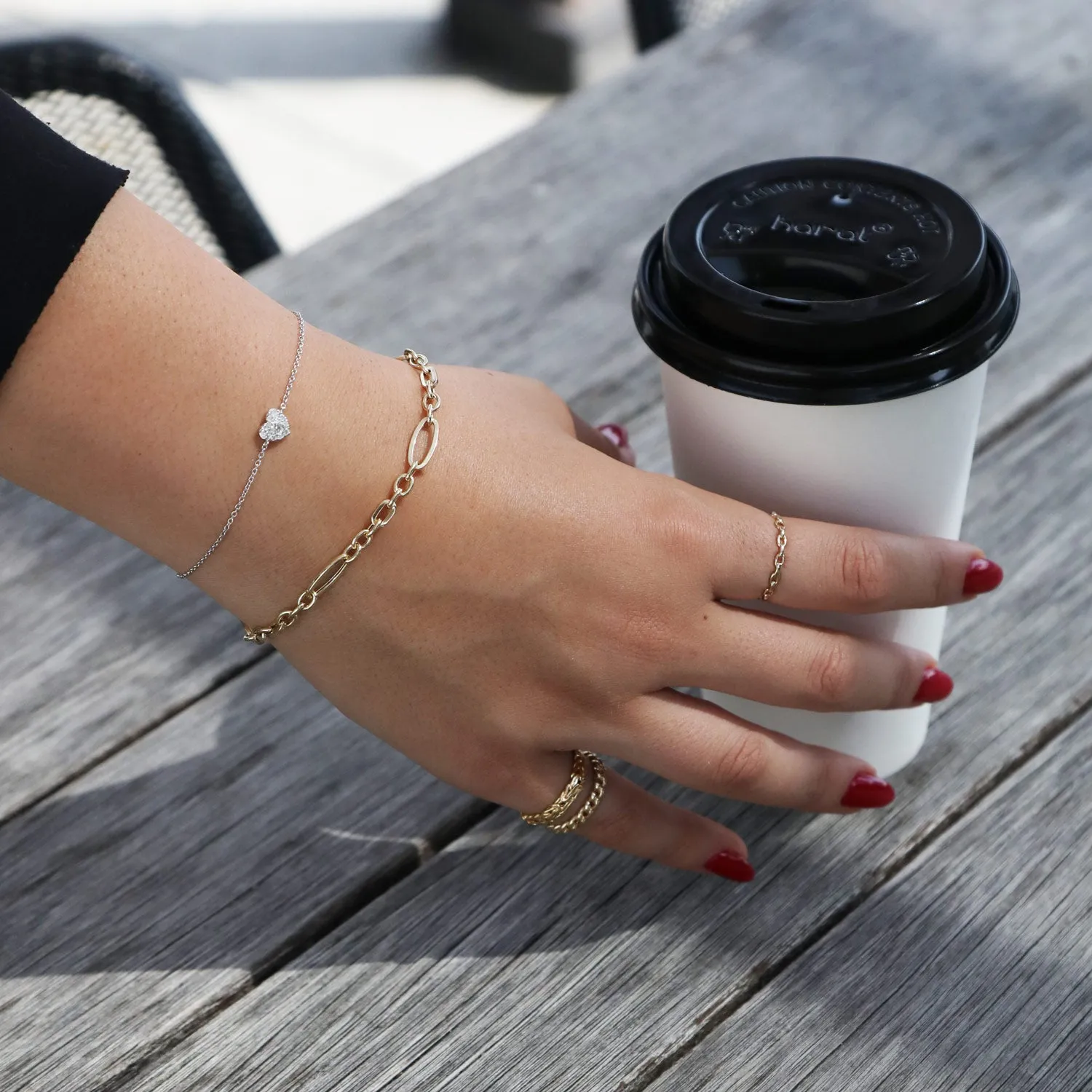 Mixed Oval Link Bracelet