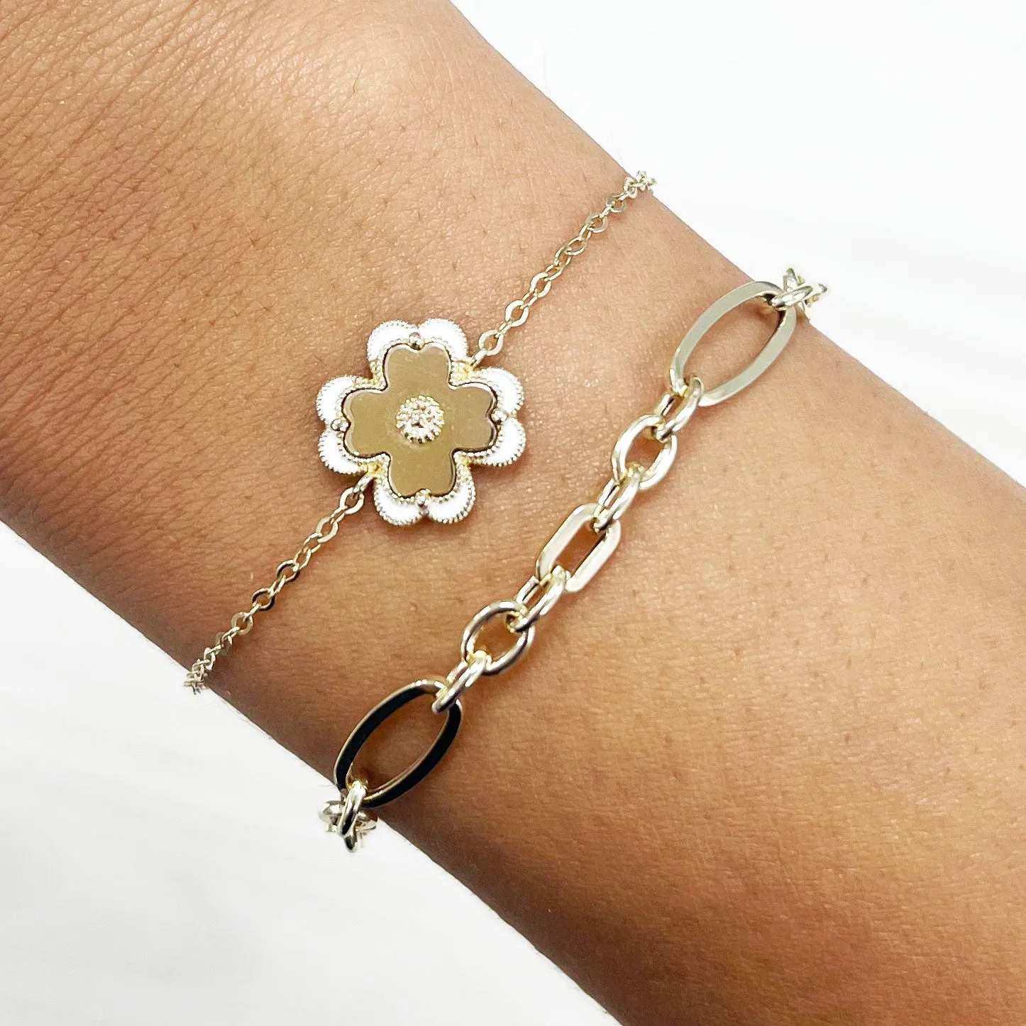 Mixed Oval Link Bracelet