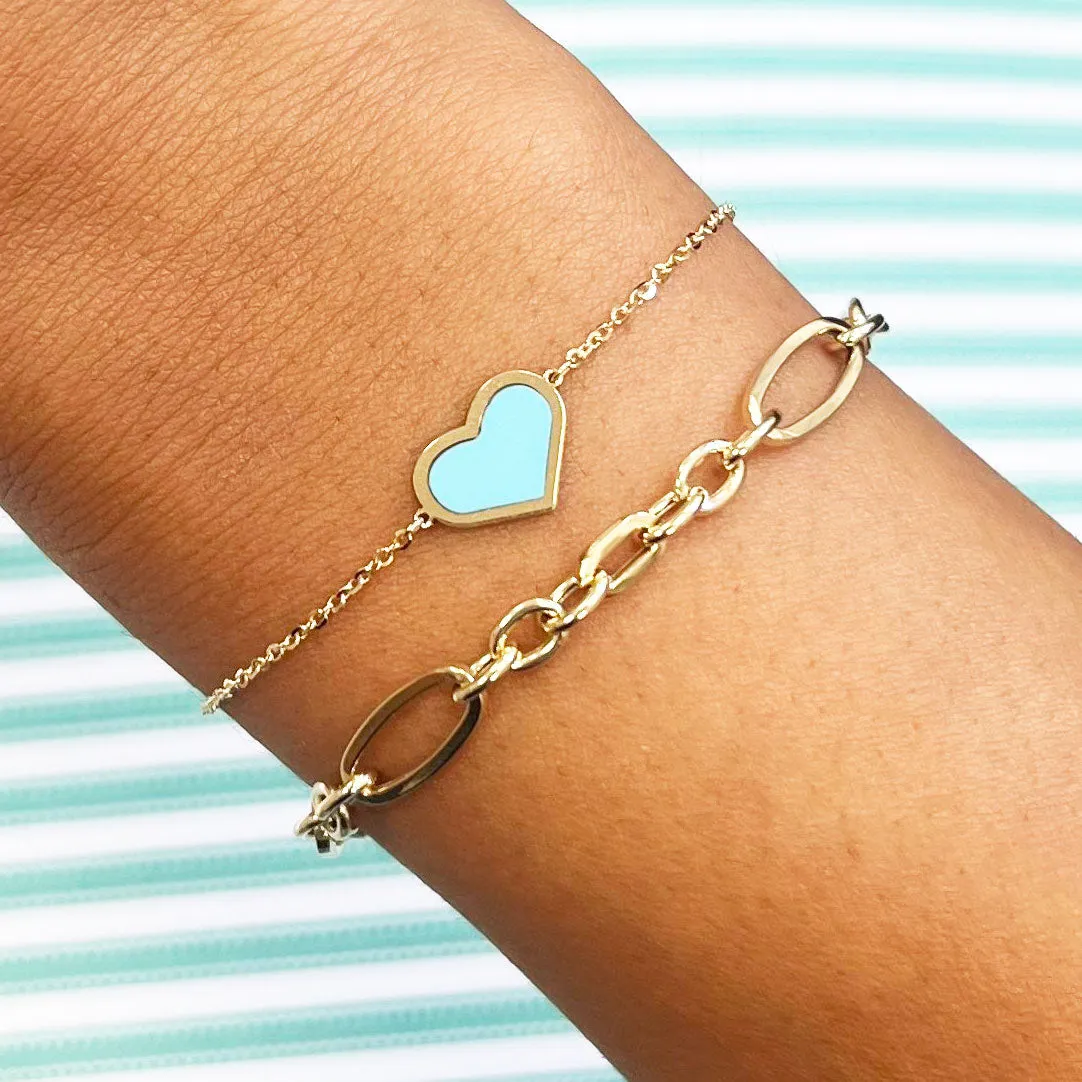 Mixed Oval Link Bracelet