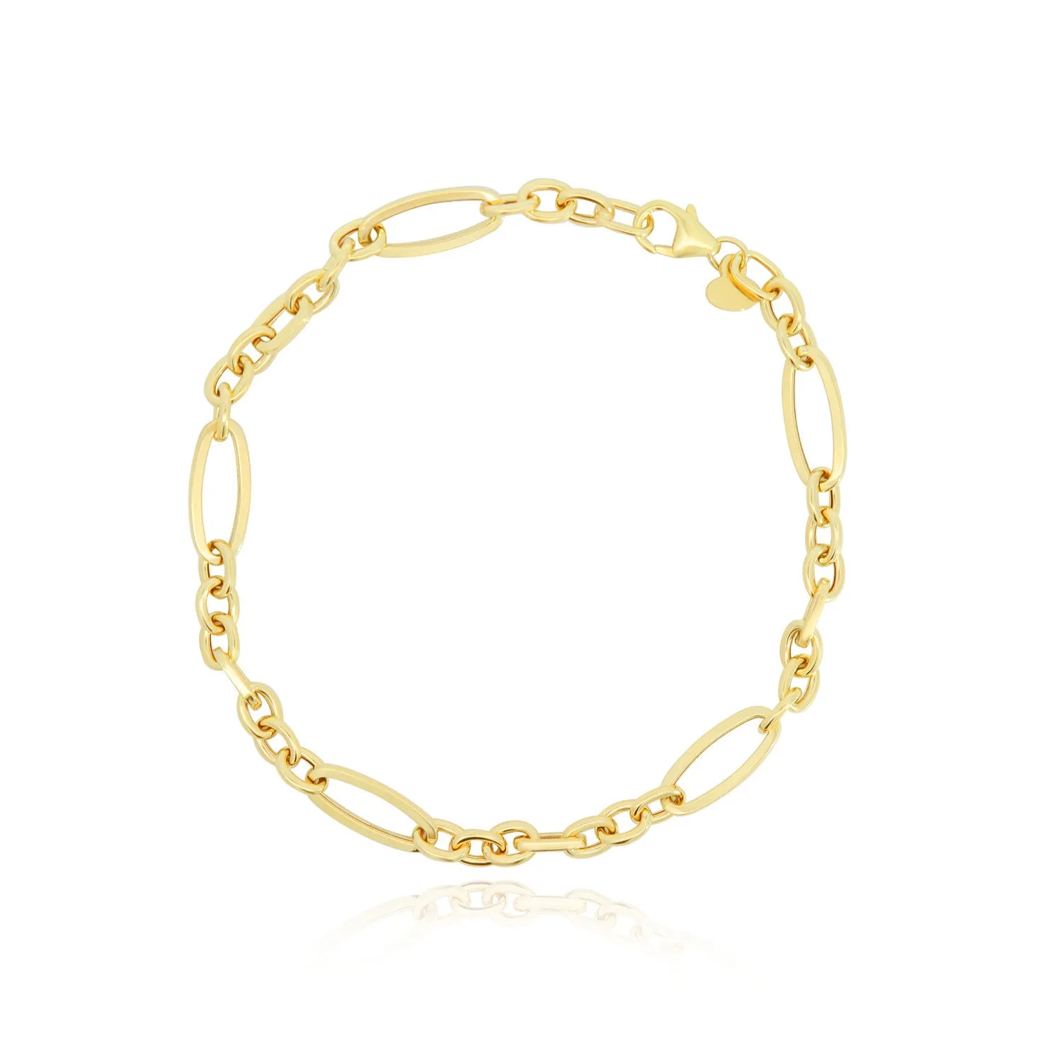 Mixed Oval Link Bracelet