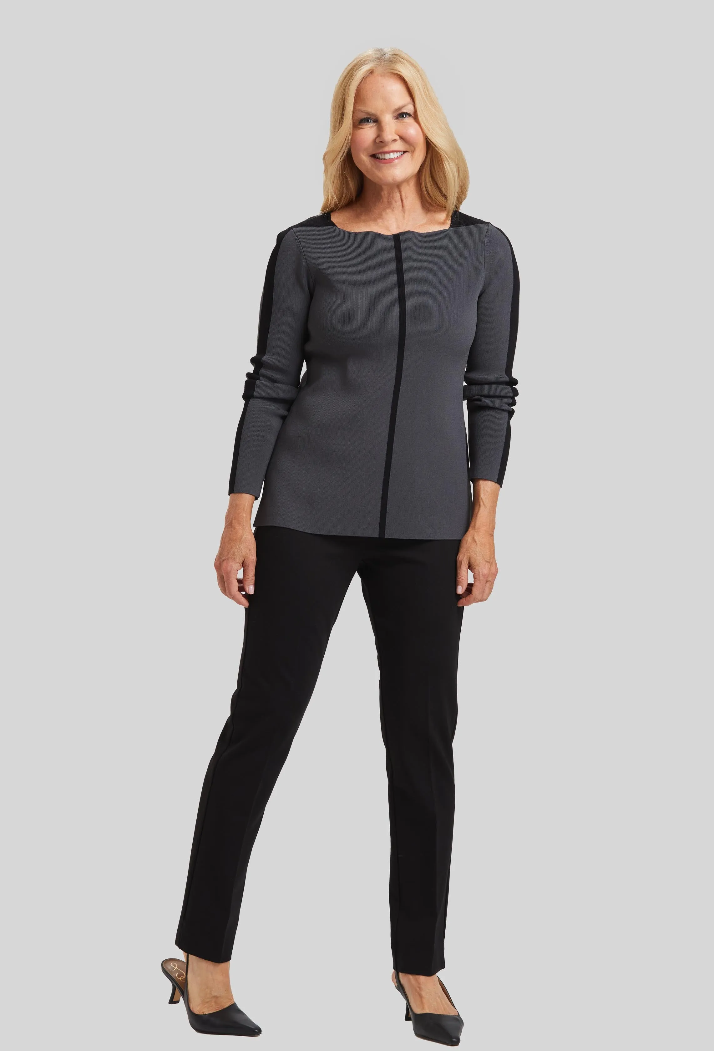 Modern Art Long Sleeve Colorblock- FINAL SALE