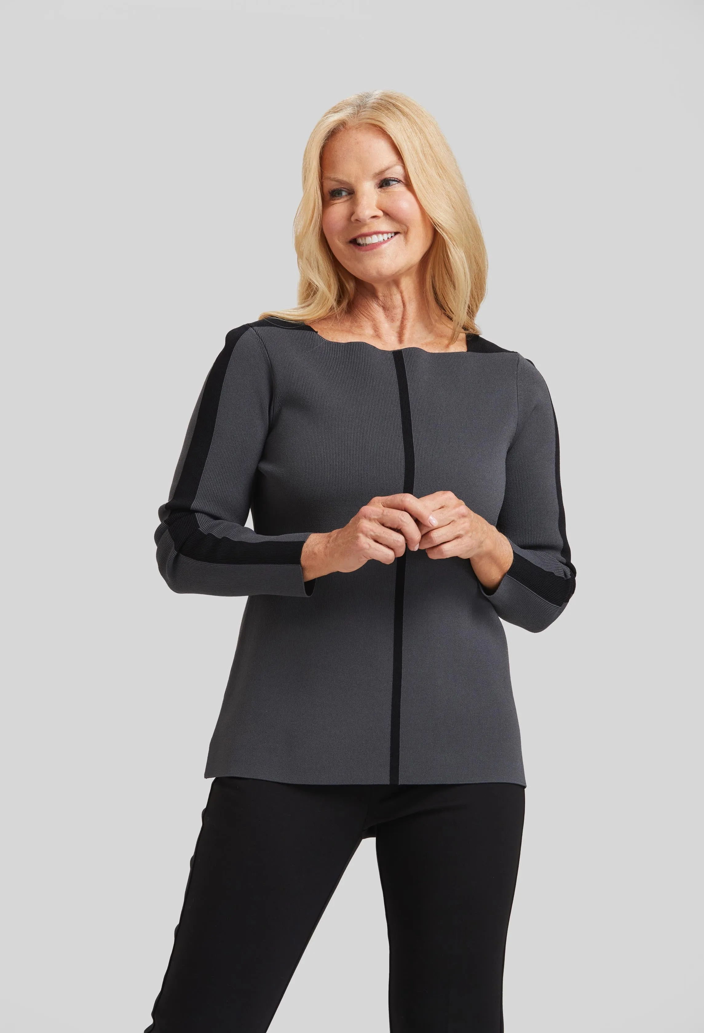 Modern Art Long Sleeve Colorblock- FINAL SALE