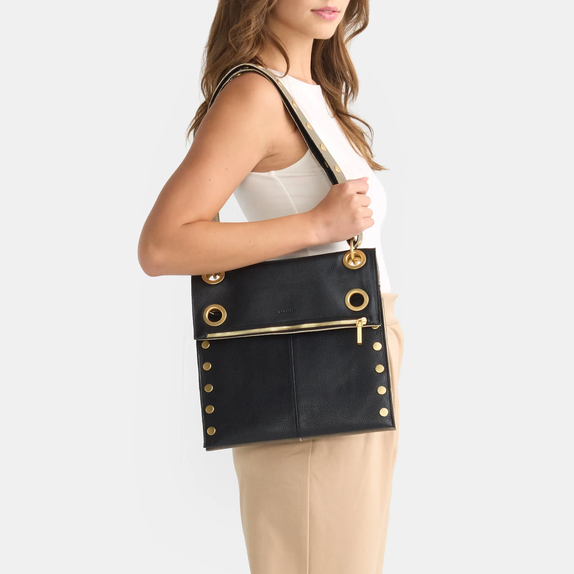 Montana Reversible | Black/Pew/Brushed Gold | Lrg