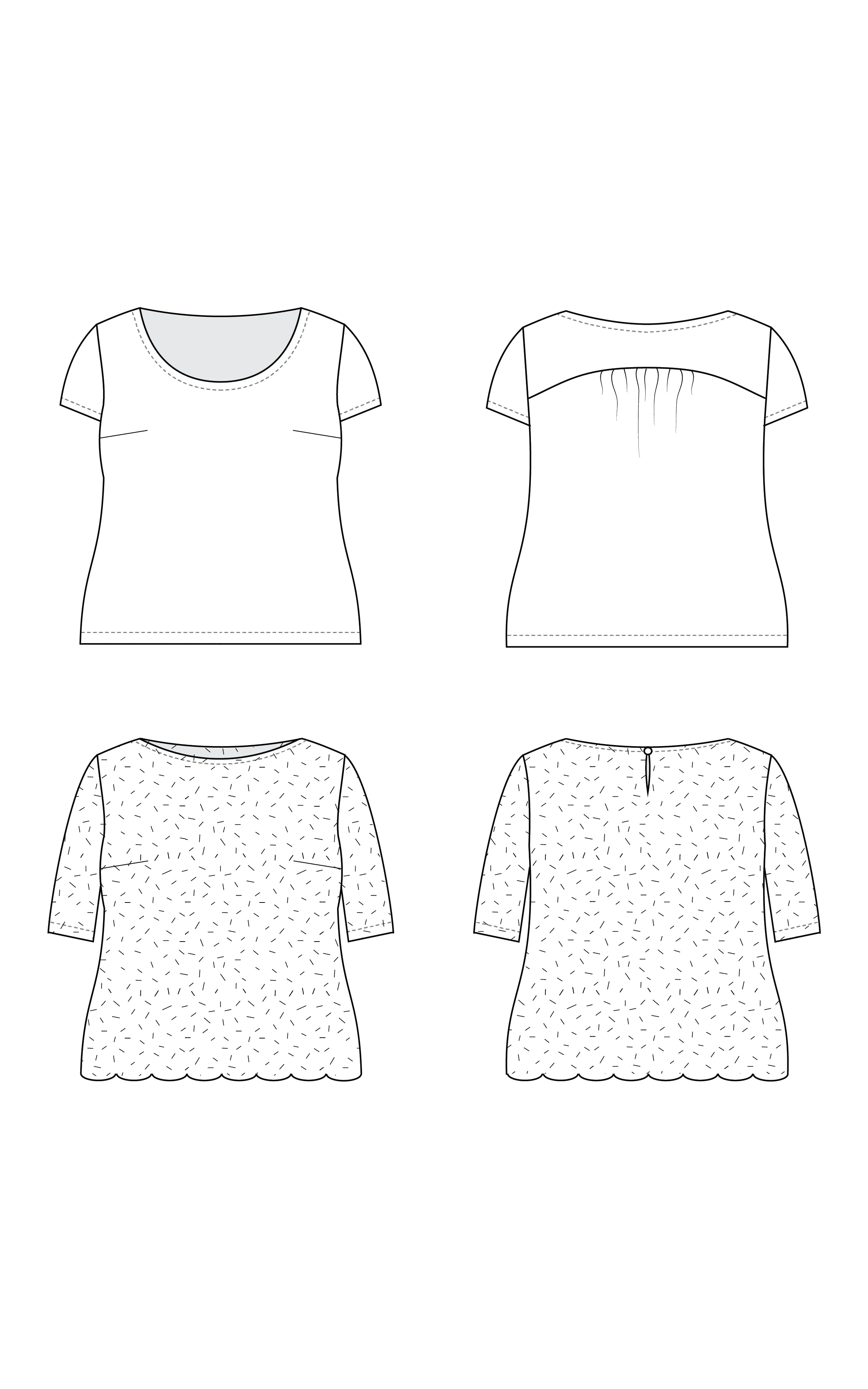 Montrose Top 0-16 printed pattern: Wholesale