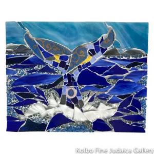 Mosaic, Majestic Ocean 1, Stained Glass and Mixed Media