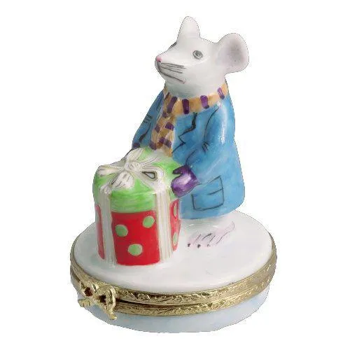 Mouse w Christmas Present