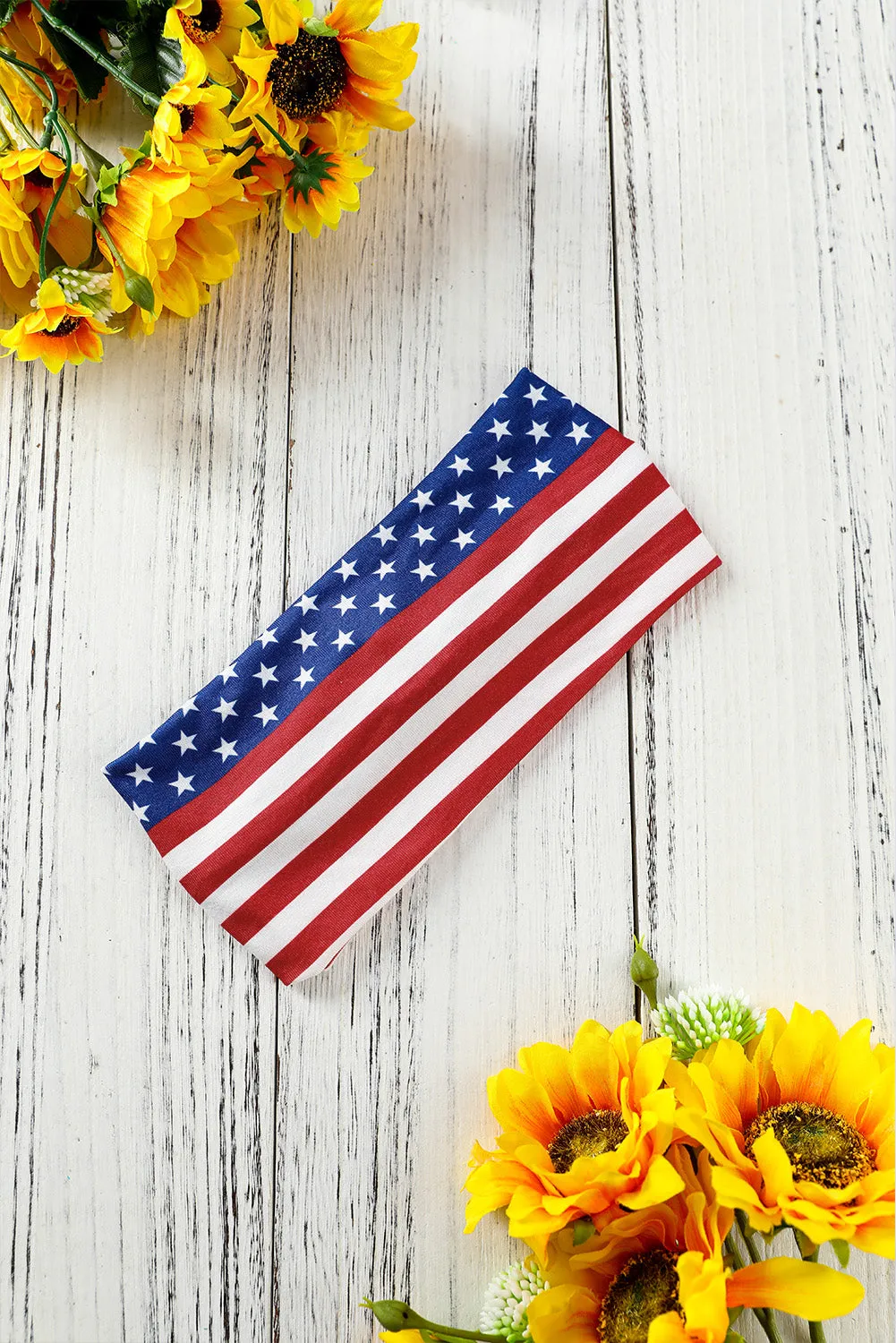 Multicolor American Flag Graphic Knotted Headband