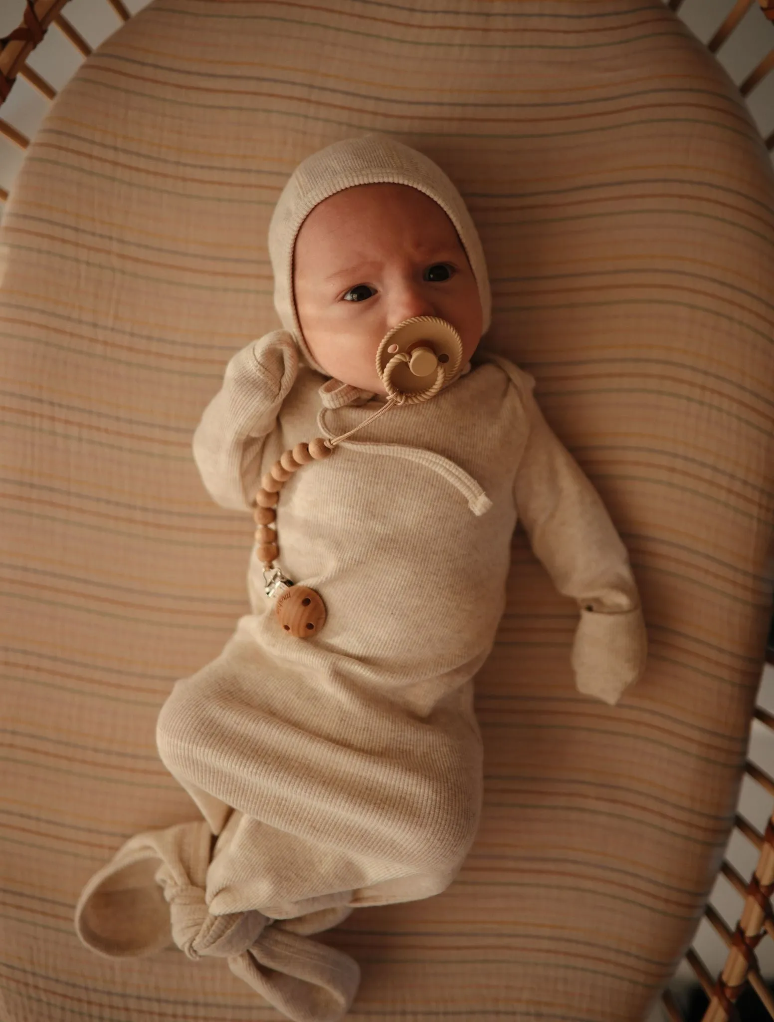 Mushie Knotted Gown | Ivory
